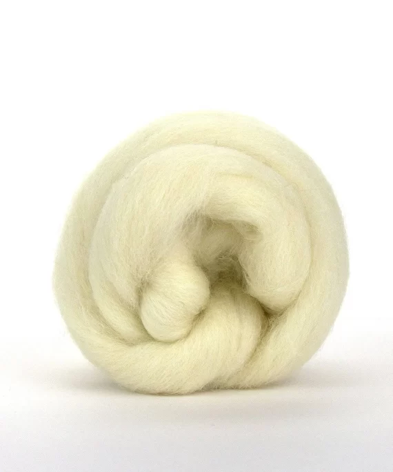 White Cheviot Top Superwashed